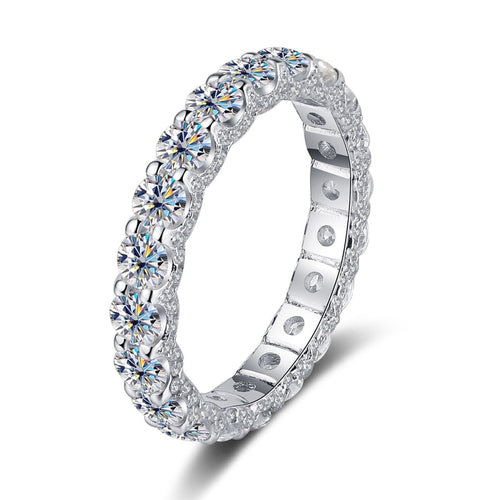 Diamonds Cocktail Ring with 2.1 Ct.TW Round Brilliant in 18K White Gold
