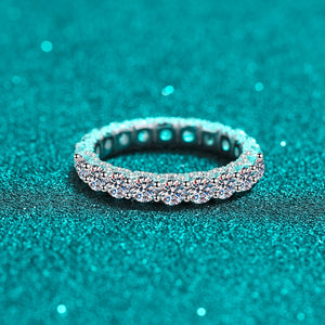 Diamonds Cocktail Ring with 2.1 Ct.TW Round Brilliant in 18K White Gold