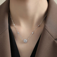 Load image into Gallery viewer, 1.0 Ct Round Brilliant VVS Diamond Slide Necklace in S-925 White Gold