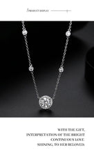 Load image into Gallery viewer, 1.0 Ct Round Brilliant VVS Diamond Slide Necklace in S-925 White Gold