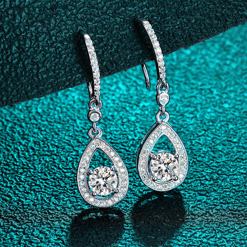 1.0 Ct. Diamond Stud Earrings – S-925 Sterling Silver in White Gold