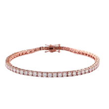 Load image into Gallery viewer, Eterna Diamond™ Classic Round Cut Cuban Bracelet — Premium Finish ✨
