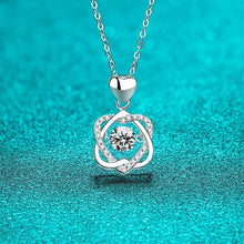 Load image into Gallery viewer, 0.5 Ct.TW Diamond Pendant Necklace S-925 Double Triangle in White Gold
