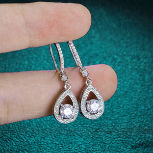 1.0 Ct. Diamond Stud Earrings – S-925 Sterling Silver in White Gold