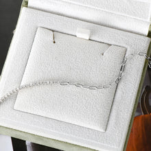 Load image into Gallery viewer, 0.93 Ctw Round Briliant Paperclip Tennis Chain Bracelet D-VVS Diamonds