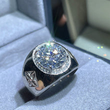 Load image into Gallery viewer, 5.0 Ct Round Brilliant VVS Lab Diamond Ring S-925 Silver in White Gold