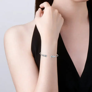 Elegant 1.8 Ct.TW Round Brilliant in White/Yellow Gold Diamond Bracelet