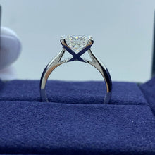 Load image into Gallery viewer, 2.0 Ct. Princess Brilliant Ring in 14K White Gold, VS1/ DE/ VG Diamond
