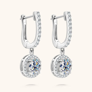 Diamond Hoop Earrings 2.0-carat Round Brilliant in White, Yellow Gold