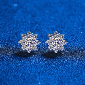 2.0 Ct.TW Round Briliant VVS Lab Grown Diamond Stud Earrings in 18K