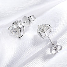 Load image into Gallery viewer, 8.0 Ctw Heart Brilliant Stud Earrings D-VVS Lab Diamond in White Gold