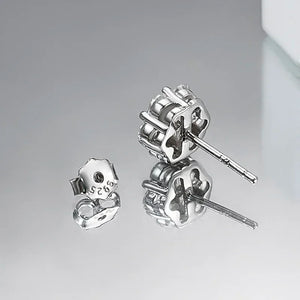 Elegant 18K White Gold Diamond Stud Earrings | 0.84 to 7.0 Ct.TW