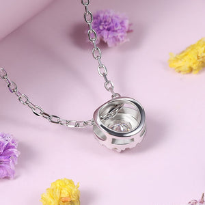 1.15 Ct.TW Round Brilliant VVS Diamond Pendant Necklace in 18K White Gold