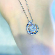 Load image into Gallery viewer, 1.0 Ct.TW Round Brilliant Necklace VVS Diamonds in S-925 in White Gold