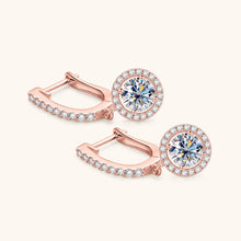 Load image into Gallery viewer, Diamond Hoop Earrings 2.0-carat Round Brilliant in White, Yellow Gold