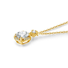 Load image into Gallery viewer, 925 Sterling Silver Necklace with 3.05 Ct.TW. VVS Diamonds in 18K Gold