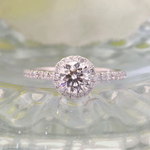 Load image into Gallery viewer, 1.0-Carat Natural Diamond Ring - 14K White Gold Finish, VS1, E-Color