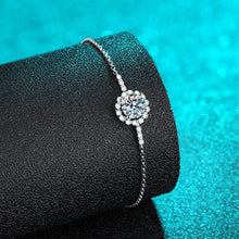 Load image into Gallery viewer, S-925 Diamonds Bracelet with 1.14 Ct.TW Round Brilliant in White Gold