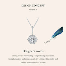 Load image into Gallery viewer, 1.0 Ct.TW Round Brilliant Pendant Necklace D-VVS Diamonds in S-925