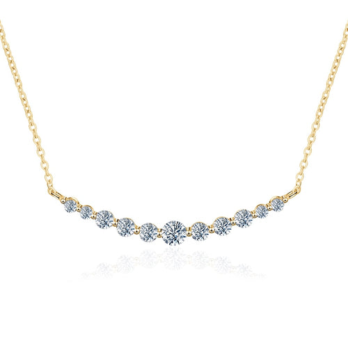 1.1 Ct.TW Round Brilliant Lab Diamond Pendant Necklace in Gold Options