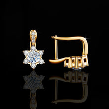 Load image into Gallery viewer, Elegant S-925 Sterling Silver Diamond Stud Earrings 0.8 Ct.TW Diamond