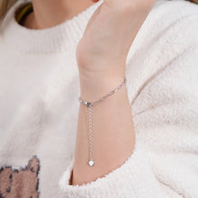 Load image into Gallery viewer, 0.93 Ctw Round Briliant Paperclip Tennis Chain Bracelet D-VVS Diamonds