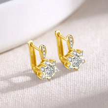 Load image into Gallery viewer, Elegant S-925 Sterling Silver Diamond Stud Earrings 0.8 Ct.TW Diamond