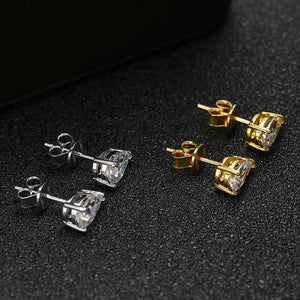 5.0 Ct.TW Pear Brilliant Water Drop Stud Earrings VVS Diamond in 18K