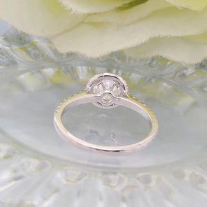 1.0-Carat Natural Diamond Ring - 14K White Gold Finish, VS1, E-Color