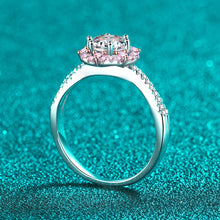 Load image into Gallery viewer, 1.0 Ct.TW Round Brilliant Lab Diamond Ring with 24 Sona Diamond Pink