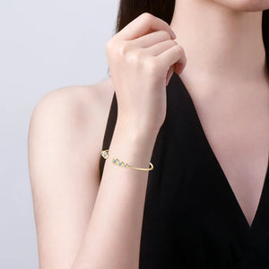 Elegant 1.8 Ct.TW Round Brilliant in White/Yellow Gold Diamond Bracelet