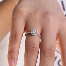 Load image into Gallery viewer, 1.0-Carat Natural Diamond Ring - 14K White Gold Finish, VS1, E-Color