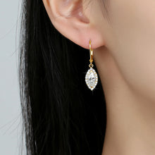 Load image into Gallery viewer, 2.5 Ct.TW Marquise Diamond Hoop Earrings in White, Yellow, or Rose Gold
