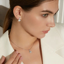 Load image into Gallery viewer, Elegant 925 Sterling Silver White Gold Diamond Stud Earrings 1.0 Ct.TW