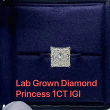 Load image into Gallery viewer, 2.0 Ct. Princess Brilliant Ring in 14K White Gold, VS1/ DE/ VG Diamond