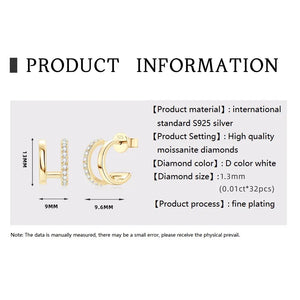 1.0 Ct.TW Round Brilliant Double Side Stud Earrings D-VVS Diamond