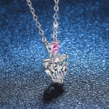 Load image into Gallery viewer, 1.0 Ct Heart Brilliant Lab Diamond Pendant Necklace in 18K White Gold