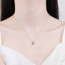 Load image into Gallery viewer, 1.0 Ct Heart Brilliant Lab Diamond Pendant Necklace in 18K White Gold