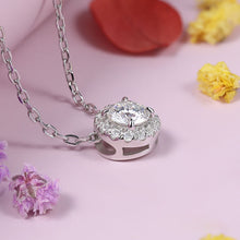 Load image into Gallery viewer, 1.15 Ct.TW Round Brilliant VVS Diamond Pendant Necklace in 18K White Gold
