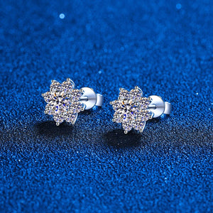 2.0 Ct.TW Round Briliant VVS Lab Grown Diamond Stud Earrings in 18K