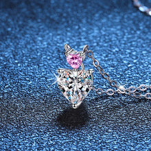 Load image into Gallery viewer, 1.0 Ct Heart Brilliant Lab Diamond Pendant Necklace in 18K White Gold