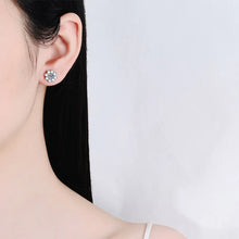 Load image into Gallery viewer, 2.0 Ct.TW Round Briliant VVS Lab Grown Diamond Stud Earrings in 18K