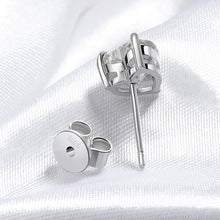 Load image into Gallery viewer, 8.0 Ctw Heart Brilliant Stud Earrings D-VVS Lab Diamond in White Gold
