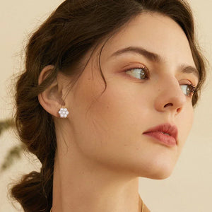 Elegant 18K White Gold Diamond Stud Earrings | 0.84 to 7.0 Ct.TW