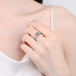 1.0 Ct.TW Round Brilliant Lab Diamond Ring with 24 Sona Diamond Pink