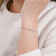 Load image into Gallery viewer, 0.93 Ctw Round Briliant Paperclip Tennis Chain Bracelet D-VVS Diamonds