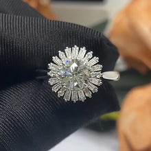 Load image into Gallery viewer, Natural Diamond Ring 1.5 Ct.- Pure 14K White Gold, Baguette VS1/ DE