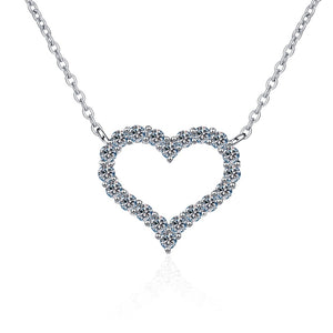 2.0 Ctw Round Brilliant VVS Diamond Pendant Necklace in 18K White Gold