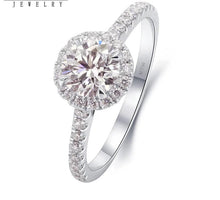 Load image into Gallery viewer, 1.0-Carat Natural Diamond Ring - 14K White Gold Finish, VS1, E-Color
