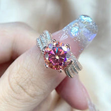 Load image into Gallery viewer, Pink Emerald Brilliant 3.0 Ct.TW Diamond Cocktail Ring in Rose Gold